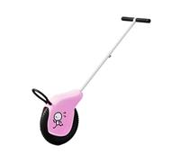 MFMEXUL Kids Unicycle Push Along Walking Toy Developmental Pull Toy Wheel Toy for with Silent Bearings Suitable for Preschool Acti, pink