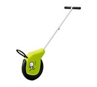 MFMEXUL Kids Unicycle Push Along Walking Toy Developmental Pull Toy Wheel Toy for with Silent Bearings Suitable for Preschool Acti, green