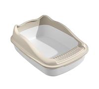 MFMEXUL Large Capacity Pet with Raised Edges, Cream White15X12X6in