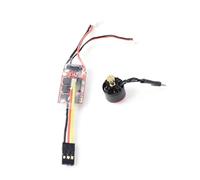MFMEXUL Miniature Aircraft Helicopter Motor Set RC Model Brush Motor ESC Kit Replacement Controller Board Smooth Power Delivery Suitable for hobby users tuning helicopters airborne activity
