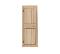 MFMEXUL Miniature Door Dollhouse With Framed Panel Design And Opening Leaf Raw Wood For Custom Art And, 1/12 Scale Miniature Single Door, 32.1cm X 13.7cm