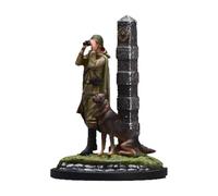 MFMEXUL Miniature Figurine Man Resin Dog Micro Model Architecture Decorative Suitable for Railway Layouts Collectibles Photography .85cm/1.12