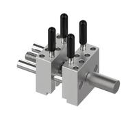 MFMEXUL Precision Mini Vice Aluminum Alloy, Mini Vise, Portable, Hand-Held Vise, for, Model Makers, Hobbyists, Silver