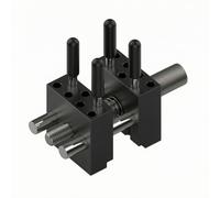 MFMEXUL Precision Mini Vice Aluminum Alloy, Mini Vise, Portable, Hand-Held Vise, for, Model Makers, Hobbyists, Black