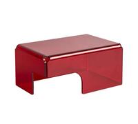 MFMEXUL Reptile Shelter, Terrarium, Decoration, Refuge, Red Hideout, Visible Acrylic Box for Turtles, Adult Geckos And Pets, Style B