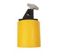MFMEXUL Resin Percussion Bell Double Tone Drum Set Mounted Adjustable Mount Resin Construction Bright Cutting Notes lightweight build suitable for rehearsal live performance, Yellow, Small