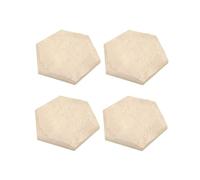 MFMEXUL Set of 4 Garden Stepping Stones for Outdoor Pathways, Hexagon, 45x39x2.2cm