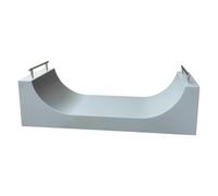 MFMEXUL Skateboard Park Ramp Sturdy Gray Interactive Skate Game Versatile Skill Development Training Props Accessories Portable Gifts, U Ramp