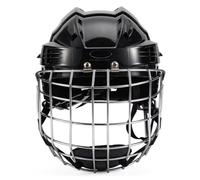 MFMEXUL Sports Head Protection Helmet with Front Face Shock orbing Padding Custom Fit Adjustment Sturdy Metal Construction Suitable for Child Adult Collision, Black, Small Head Circumference 52-58