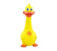 MFMEXUL Squawking Rubber Chicken Toy Pet Plaything, Yellow 19x7cm