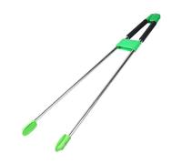 MFMEXUL Top Handle Garbage Picker Tongs, Garbage Picking Tool for Lawn, Garden, Floor, Black Green