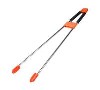 MFMEXUL Top Handle Garbage Picker Tongs, Garbage Picking Tool for Lawn, Garden, Floor, red Black