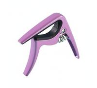 MFMEXUL Ukulele Tuner Capo Musical Instrument Clamp Alloy Spring Solo-Hand Trigger Handle Silicone Padding Suitable for Practice Live Performance, Purple