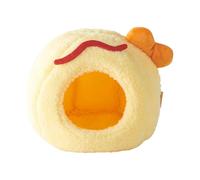 MFMEXUL Warm Winter Nest for Parrots, Windproof Shelter, Cage Accessories, Winter Hutch for Small Birds, Warm Little House for, Yellow