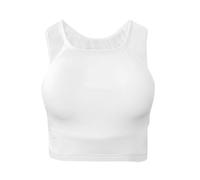 MFMEXUL Women's Karate Chest Protector, Vest, Accessory, Breathable Mesh PC Lining, Elastic, Practical Use for Taekwondo And Rug, L