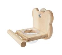 MFMEXUL WOODEN PERSCULATION STAND SINGER FOOD FEEDER RESTAURANT FOOD, Bear Shaped