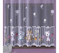 MforStyle Kids Curtain ZOO animals Children Room Kids Bedroom decoration- SLOT top - WIDTH: SOLD BY METRES - READY TO HANG - DROP: 40" (102cm)