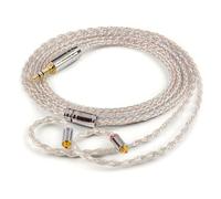 mfreeo Premium IEM Upgrade Cable, MMCX/2-Pin 0.78mm Earphone Cord, 8-Core Braided Hi-Fi Replacement Extension, Balanced Audiophile Audio Cable (1.2M, 3.5mm to mmcx)