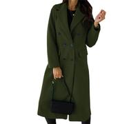 MFRVXQUL Mormon Wives Blue Coat - Long Winter Trench Coat, Secret Lives of Mormon Wives, for Women (Army Green, L)