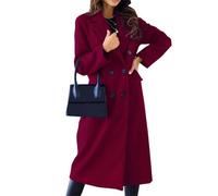 MFRVXQUL Mormon Wives Long Winter Coat, Secret Lives of Mormon Wives Blue Trench Coat, for Women (Wine Red, XL)