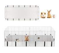 Mfsdai 48.03" x 24.02" Waterproof Guinea Pig Liner Base for C & C Grids Habitat,Washable Tarp Bottom Guinea Pig Bedding for Rabbits Hamsters Hedgehogs Ferrets Small Pets(No Cage)