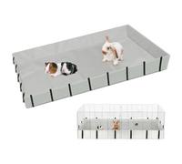 Mfsdai 55.9" x 28" Waterproof Guinea Pig Liner Base for C & C Grids Habitat,Washable Tarp Bottom Guinea Pig Bedding for Rabbits Hamsters Hedgehogs Ferrets Small Pets(No Cage)