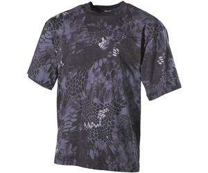MFT Tactical Hunting Jersey T-Shirt 100% Cotton Mens Hiking Top Snake Black Camo