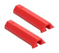 MFT Worktable Track Clamp Cover with ABS Pads and Rubber Sheath for High Clamping Force on Rail Saw Rails Up to 220kg Alloy Steel Reinforcement(Red)