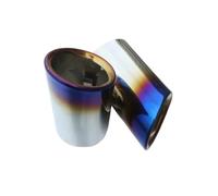 MFTGRS Car Tail Pipes Cover Round Exhaust Muffler Tip Accessories Parts For Focus Mk4 St Line 2020 Car Exhaust Tip Tail Pipe(Bl-Ue)