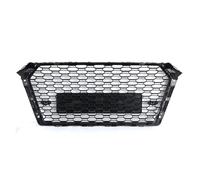 MFTGRS For A4 Avant S4 S-line B9 2017 2018 2019 EU Version Front Bumper Mesh Honeycomb Grille Black Racing Grills