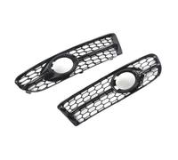 MFTGRS For A4 B7 S4 B7 A4 S-Line 2005-2008 Front Grille Honeycomb Front Sport Bumper Fog Light Grille Cover 8E0807681F(Glossy black)