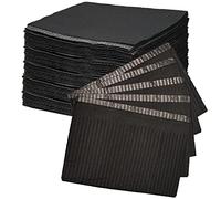 MFUOE 125 Pieces Black Tattoo Table Mats, Tattoo Tray Covers, Disposable Square Pads, Scarf Towels For Tattoo