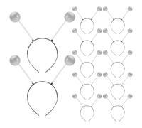MFUOE 12PCS Alien Headband Alien HeadBopper Boppers Martian Antenna Headband Boppers Balls Headwear for Halloween Christmas Party Dance Carnival