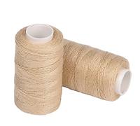MFUOE 2 Pieces Hair Extension Thread Hair Salon Weaving Thread for Sewing Hair Weft, Making Wig (Beige)