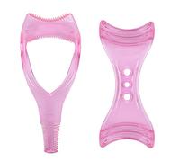 MFUOE 2Pcs Makeup Eyelash Tool Mascara Applicator Eyeliner Template 3In1 Eye Lash Brush Guard Eyelash Guide for Ladies Girls Women
