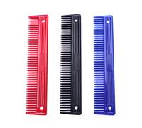 MFUOE 3-Piece Mane Comb Set - Professional Horse Grooming Comb - Plastic & Metal - Unisex Adult - Multicolor