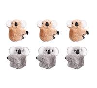 MFUOE 6 Pcs Koala Hair Clips Finger Koala Stuffed Animal Clips Creative Ornaments Hair Barrettes Plush Hair Accessories for Women Girls