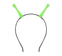 MFUOE Halloween Martian Antenna Headband Green Glow in Dark Alien Costume Accessories Lightweight Plastic Halloween Accessories Funny Green Alien Antenna Headbands for Halloween Cosplay Masquerade Par
