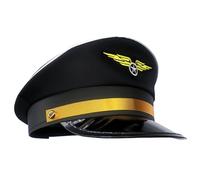 MFUOE Pilot Hat Airplane Pilots Cap Airplane Aviator Halloween Costume Cap Airline Captain Cap Pilot Dress Up Hat for Halloween Cosplay Party Costume