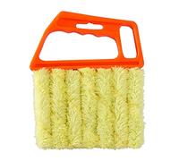 MFUOE Venetian Blind Cleaner Duster 7 Finger Blinds Cleaning Brush Dusting Cleaner Tool Duster Brush Venetian Shades Brush Window Air Conditioner Duster Dirt Cleaner (Orange)