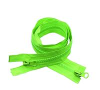 MFUPR Two Way Zip,zip for jacket,1pcs Double Zippers, 5# 80cm, 90cm, 100cm Plastic Resin Double Zippers, Colored Clothes Sliders, Clothes Bagss(Green,80CM)