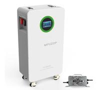 MFUZOP 48V 314Ah LiFePO4 Lithium Battery, 15.36 kWh Maximum Capacity,Built-in 200A BMS, 8000+Deep Cycles, Support in Parallel, for For Home Energy Storage and Off-Grid Systems