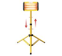 MFUZOP Portable Infrared Coating Curing lamp with Bracket 1000W 110V Short Wave Infrared Paint Heater Lamp, Movable and Height Adjustable Curing lamp