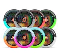 MFX Corrupt 120mm Stunt Scooter Wheels - Multiple Colours, Sold in Pairs (Orange/Teal)
