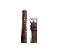 MFXFKOKGAX 20mm 22mm 24mm 26mm Watch Band Dark Brown Fit For Panerai For Seiko Bamboo Knot Pattern Leather Bracelet Accessories(Blue,22mm)