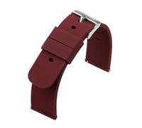 MFXFKOKGAX 20mm 22mm Quick Release Silicone Strap Fit For Omega Rubber Band Candy Color Men Women Replace Bracelet Watch Accessories(Wine red,22mm)