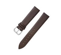 MFXFKOKGAX 8mm 10mm 12mm 13mm 14mm 15mm 16mm 17mm 18mm 19mm 20mm 21mm 22mm Ultra Thin Leather Watch Strap Soft Plain Waterproof Band(Dark Brown,17mm)