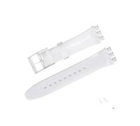 MFXFKOKGAX Fit For Swatch 20mm Silicone Watch Band Colorful Rubber Strap Sports Replacement Wrist Bracelet Men Women Accessories(WHITE,20mm)