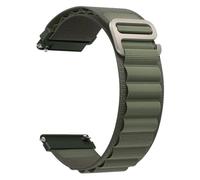 MFXFKOKGAX Nylon Band Fit For HaiWei Watch For Galaxy 7 6 5 4 40mm 44mm Classic/Active/Gear S3 Frontier Sport Loop Strap For Amazfit GTS 3(Alpine- Green,20mm)