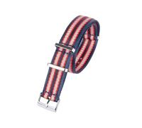 MFXFKOKGAX Nylon Strap Fit For Omega Seamaster 007 Speedmaster Men Women Canvas Replace Watch Band For Seiko Prospex Braid Belt(Blue Red)